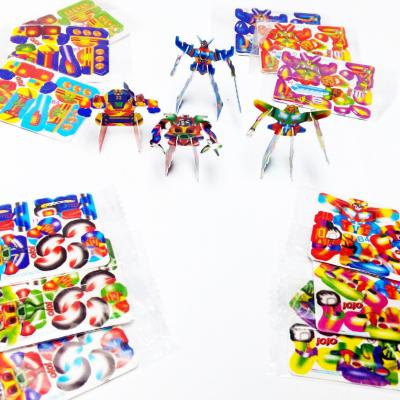 China 4-5cm 3D PUZZLE CARDS MINI BIRTHDAY GIFT TOYS GATHER TO FIGURE Matching Design Pinata Bag Filler Loot Gag School CP400 for sale