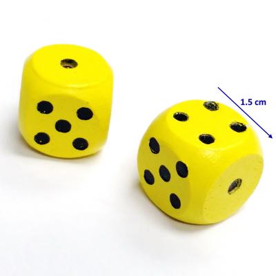 China Wholesale Cheap 6 Sided Classic Wooden Dice Games Wooden Dice Set Wooden Board Game 16mm Hobby RPG Party Pinata Home Toys 16mm for sale