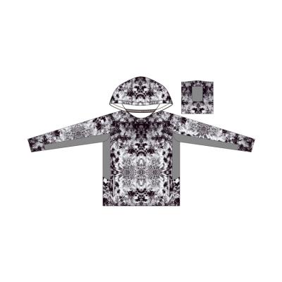 China Wholesale Popular Antibacterial Sublimation Polyester Vented Camouflage Hooded Long Sleeve Fishing Shirts For Men for sale