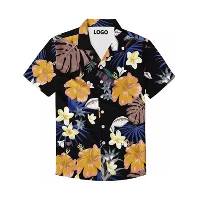 China Wholesale Custom Polyester Short Sleeve Anti-Pilling Hawaiian Shirt For Men for sale