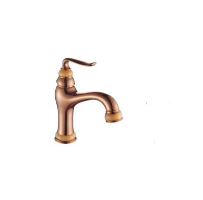 China Modern Feenice China Bathroom Toilet Faucet Rose Gold Faucet Set for sale