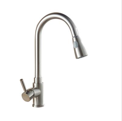 China Sense Faucets Feenice Brush Nickel Stainless Steel 304 Stainless Steel Kitchen Faucet Faucet Dapur for sale