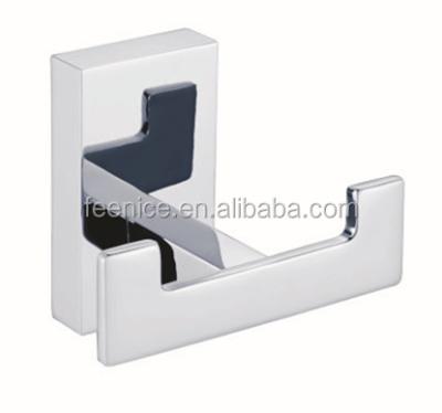 China Modern Brass Bathroom Accessories Set Double Robe Hook for sale