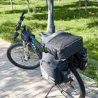 China SANXDI Water Resistant Bike Rear Rack Camel Bag Large Capacity Reflective Marks Two Side Zipper Waterproof Hidden Bag for sale