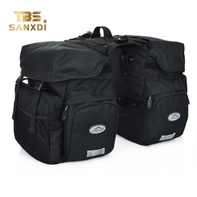 China SANXDI Water Resistant Side Bag For Bike Multifunctional Pack Pannier Double Rear Bag With Rain Cover for sale