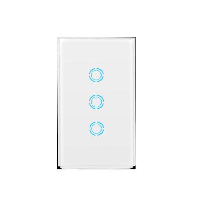 China Aluminum+Alloy Life APP Control Wall Wifi Switch Smart Home Smart Home Touch Screen 1 2 3 Gang Lamp Switch Work With Alexa for sale