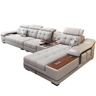 China Modern Design Stretch Fabric Sectional Sofa Set Leather Modular Luxury Leisure L Shape Durable Couch Sofa Other Living Room Furniture for sale