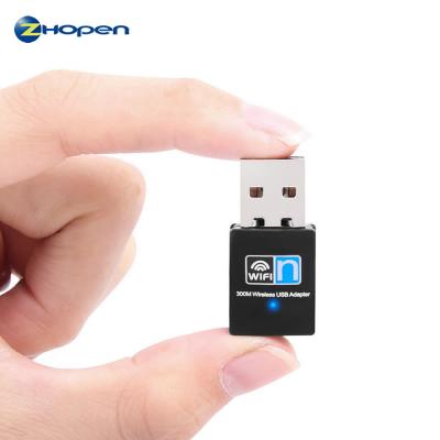 China Mini Desktop USB Wifi Adapter 802.11b/g/n 300Mbps USB 2.0 Network Card WiFi Realtek RTL8192 Usb Wifi Receiver Adaptador for sale