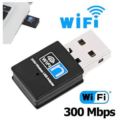 China Wireless WI fi LAN Adapter RTL8192 Chip Network Card 802.11 n/g/b WiFi Adapter WiFi Dongle Desktop 300M USB Wifi for sale