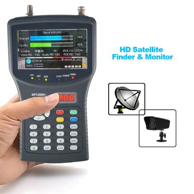 China KPT-255G+ Multifunction LED Signal AHD CCTV Camera Monitor DVB-S/S2 MPEG-4 Satfind Digital HD Handheld Satellite Finder KPT-255G+ for sale