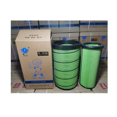 China Wholesale High Quality Paper+iron Paper+iron Auto Parts Cylindrical Black And White Air Filter For Truck for sale