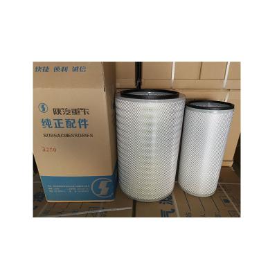 China Black And White Cylindrical Element Air Filter Auto Parts Low Price Paper+iron Heavy Truck Paper+iron for sale