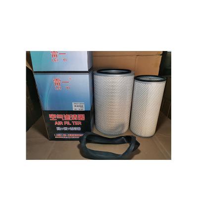 China Trucks Paper+iron Manufacturing Various Porcelain Paper+iron Black And White Cylindrical Lightweight Air Filter for sale