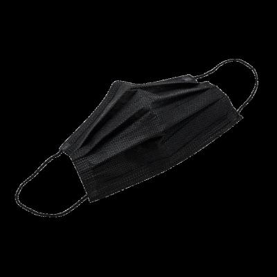 China 50 Packs Of Four Layers Black Disposable Mouth Mask Non Woven Fabric Breathable for sale