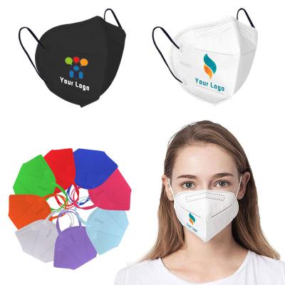 China Custom logo 5 ply kn95 disposable mask KN 95 masker breathable cubrebocas kn95 with earloop for sale