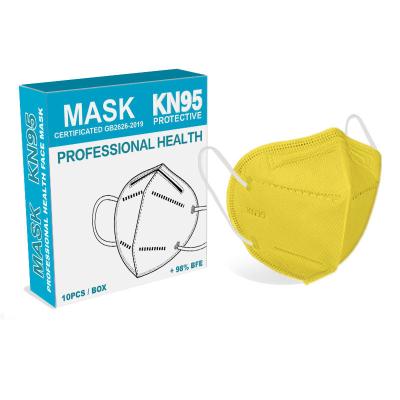 China kn95 breathable mascarillas kn95-mask 5 fold disposable masker kn 95 melt blown earloop for adult for sale