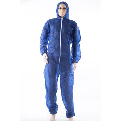 China Cheap Waterproof Disposable Cleanroom Protective Nonwoven Coveralls Waterproof/Dustproof for sale