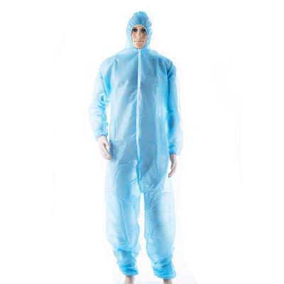 China Waterproof / Dustproof Zhongkang Elastic Disposable Nonwoven Coverall With Hood for sale