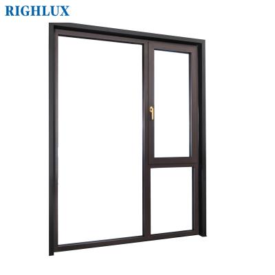 China Simple Design Windows Aluminum Building Swing Window With Wind Stay for sale