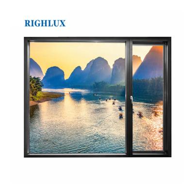 China New Modern Mesh Profile Invisible or Heavy Duty Wholesale Price Thermal Insulation Design Grill Safety Aluminum Sliding Windows for sale