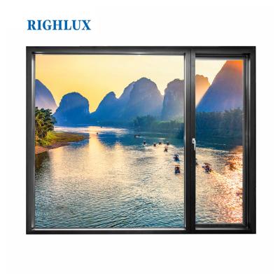 China Soundproof Invisible Or Heavy Duty Netting Down Sliding Window Round Aluminum Profile For Doors And Windows for sale