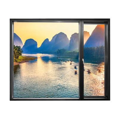 China Manufacture Glass Corner Window Invisible Or Heavy Duty Thermal Break Aluminum Chain Casement Winder Windows for sale