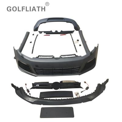 China R Body Kit Including Front Bumper +Rear Bumper+Side Skirt PP Material For VW GOLF 6R for sale