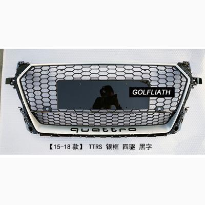 China ABS For TTRS Style Black Frame Black Front Bumper Mesh Grill Grill For Audi TT MK3 2015-2018 for sale