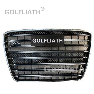 China ABS W12 Style Front Mesh Honeycomb Grille Grill for Audi A8 2010-2014 for sale