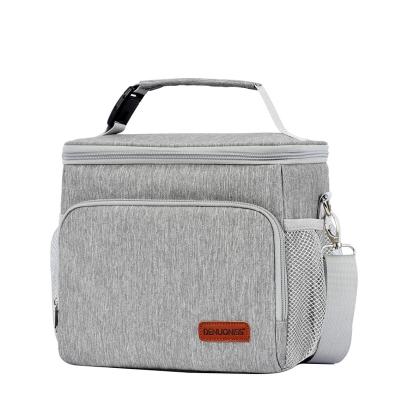 China Dating Fashion Portable Office Women Lunch Bag Waterproof Insulated Thermal Tote Cooler Handbag Bag For Food for sale