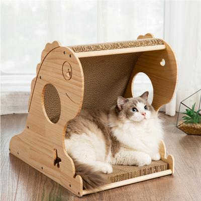 China Cheap Viable OEM Claw Grinder Cat Scratching Toys Luxury Pet Cat Wooden Customized Working Area for sale