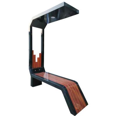 China OEM durable outdoor comfortable solar globla park benches bench mobile phone charger with speaker for sale