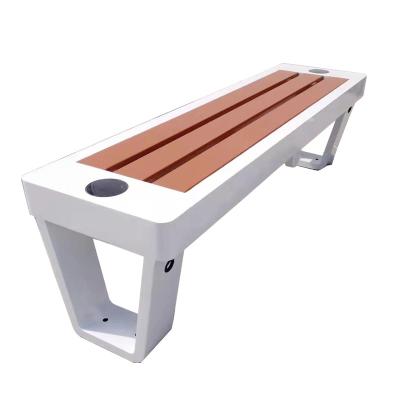 China wifi china street solar panel bench durable hotspot customized steel park benches for outdoor for sale