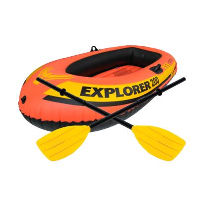 China Warter Sports INTEX 58332 River Fishing Boat PVC Inflatable Boat Small Cheap Rubber Inflatable Rowing Boat To Haul for sale