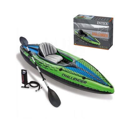 China Warter Sports Intex 68305 Portable Plastic Kayak K1 1 Person Cheap Inflatable Boat Good Quality For Fishing for sale