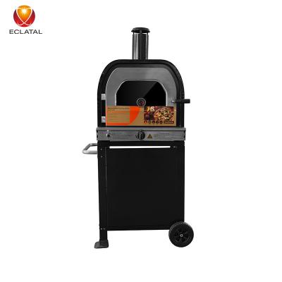 China New Arrival Portable Multifunctional Easily Assembled Gas Smoker Stainless Steel Gas Freestanding Pizza Oven For Outdoor for sale