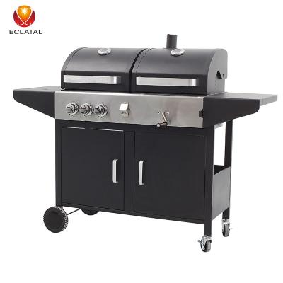 China Hot Sale Commercial Mobile Stove Manufacturers Easily Assembled Barbaque 3 Burner Barbecue Gas Grill for sale