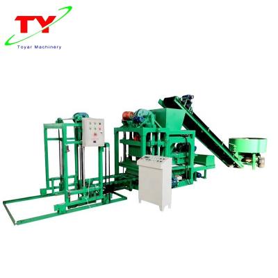 China Building Material Shops Hot Sale QTJ4-25 Interlocking Hollow Block Making Machine for sale