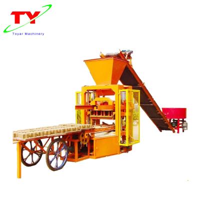 China Building material stores good quality low price QTJ4-26 automatic brick paving block making machine for sale for sale