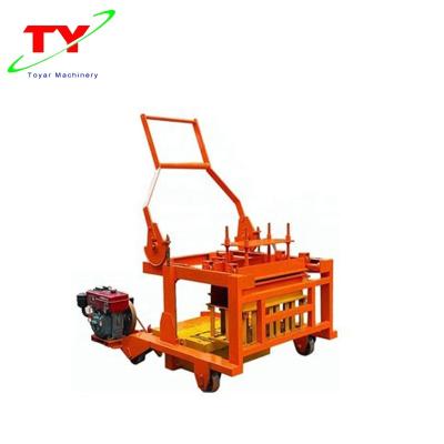 China Building Material Stores Concrete Block Factory Brick Making Machine egg laying QCM4-30 diesel engine concrete brick block machine for sale