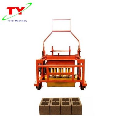 China Building Material Shops Small Laying Block QCM4-30 Making Machinery Manual Moving Block Machine for sale