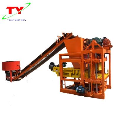 China QTJ4-28 Building Material Shops Flying Ash Cement Interlocking Block Making Machine for sale