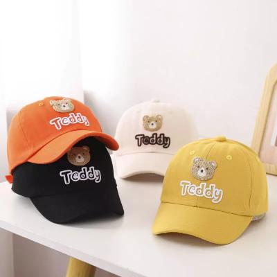 China Custom Small Size Super Soft Cute Casual Cloth Infant Kids Baby Toddler Hat Infant Teddy Bear Hat for sale