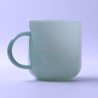 China Sustainable Heat Resistant Borosilicate Glass Cups Tea Coffee Mugs Jade Glass Mugs for sale