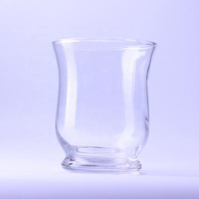 China Lantern hurricane vase Clear Glass Lantern Vases Glass Hurricane Vases for sale