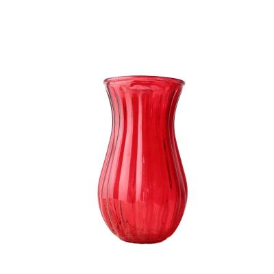 China Machine made Machine Made Glass Pineapple Flower Vases Machine Made Color Sprayed Glass Pineapple Vases for sale