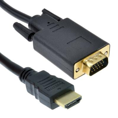 China LAPTOP 6FT 1.8M HDMI-compatible Male VGA D-SUB Video Adapter Cable Lead For HDTV PC Monitor Video Adapter Cable for sale