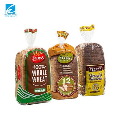 China Food Grade Recyclable Custom Private Label Printing Resealable Cellophane Polythene Plastic Bag For Pita Bread for sale