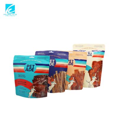 China Waterproof Pet Food Packaging Bag Recyclable Customized Aluminum Foil Stand Up Pouch Resealable Bag for sale