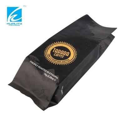 China Custom Printing Plastic Compostable Side Barrier Resealabl Aluminum Foil Gusset Coffee Tea Package Bags for sale